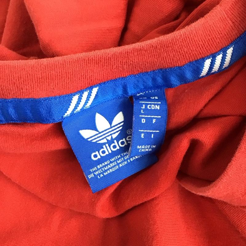 アディダスオリジナルス adidas originals Tシャツ 半袖 M69234 ORIGINALSFOILTEE 半袖カットソー プリントTシャツ L ロゴ、文字 赤 / レッド / レディース USED 古着 中古 10117570