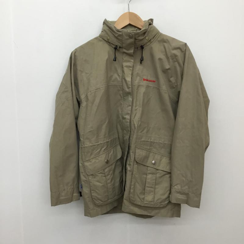 フェールラーベン FJALL RAVEN ジャケット、上着 ジャンパー、ブルゾン FR-1630L ナイロンパーカー マウンテンパーカー L ロゴ、文字 ベージュ / ベージュ / X 赤 / レッド / メンズ USED 古着 中古 10134510