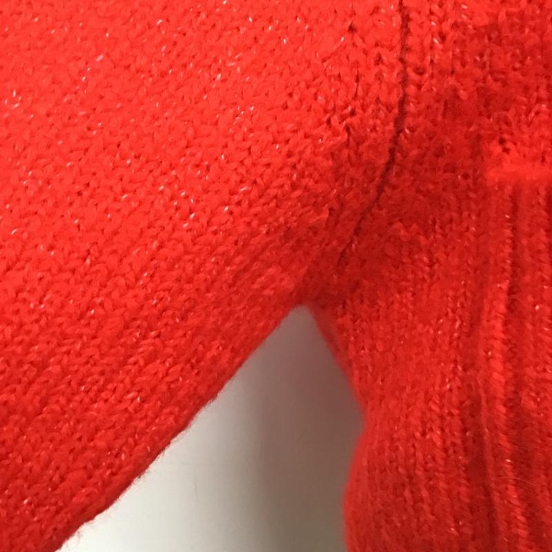 ザラ ZARA ニット、セーター 長袖 9598 189 600 ポケット付き M 無地 赤 / レッド /  レディース USED 古着 中古 10115069