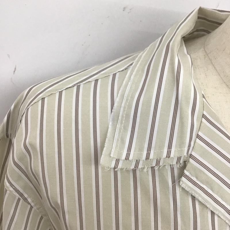 古着 USED シャツ、ブラウス 長袖 CAMPHOR WOOD CW0081 開襟シャツ オープンカラーシャツ 刺繍 M ストライプ マルチカラー / マルチカラー / レディース USED 古着 中古 10123527