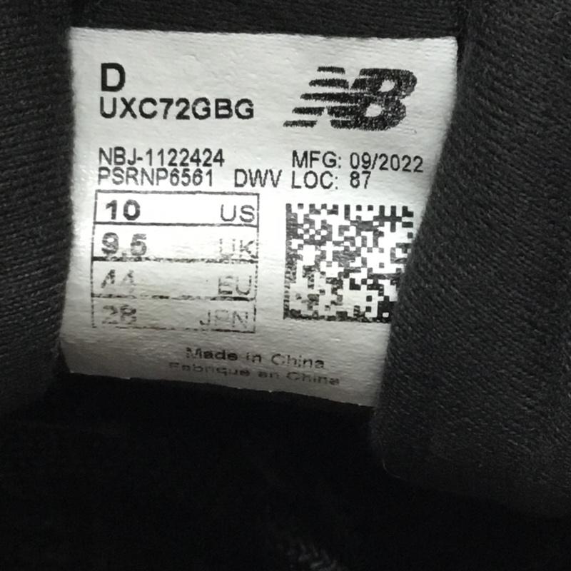 ニューバランス New Balance スニーカー スニーカー UXC72GBG 28cm 28.0cm ロゴ、文字 黒 / ブラック / メンズ USED 古着 中古 10117599