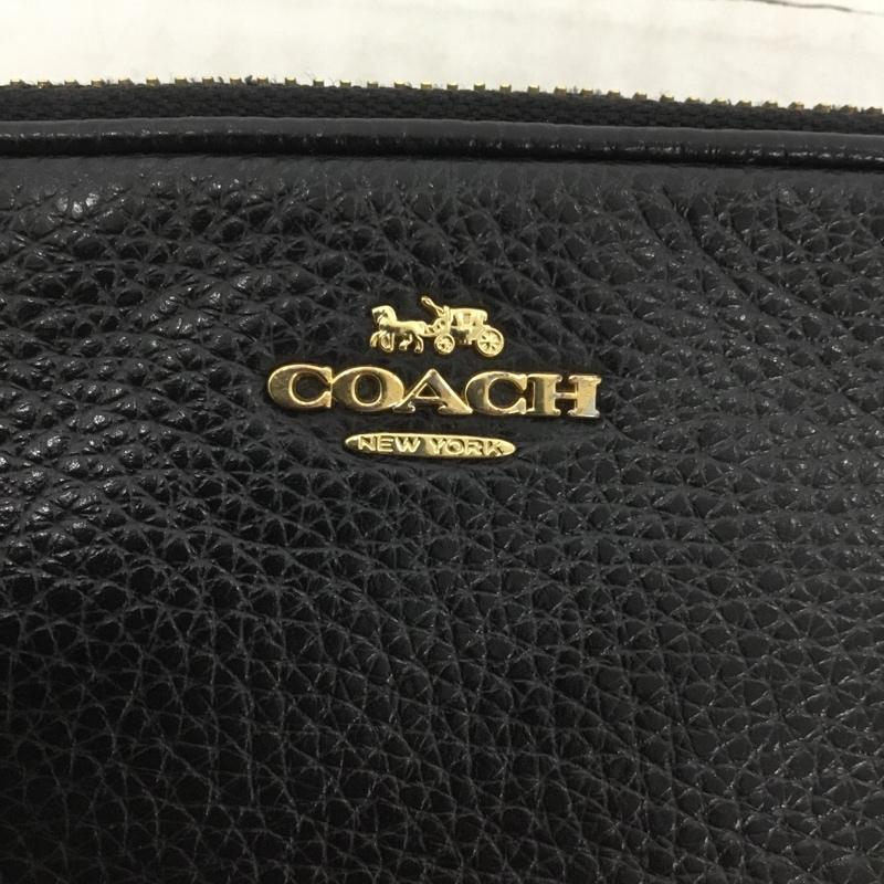 コーチ COACH ショルダーバッグ ショルダーバッグ F72490 チェーン ミニショルダー ロゴ、文字 黒 / ブラック / X 金 / ゴールド / レディース USED 古着 中古 10124185
