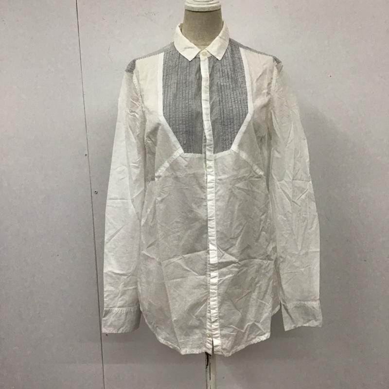 ディーゼル DIESEL シャツ、ブラウス 長袖 XS 無地 白 / ホワイト / X 灰 / グレー / レディース USED 古着 中古 10109423