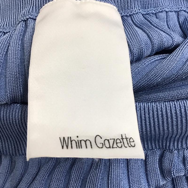 ウィムガゼット Whim Gazette スカート ロングスカート WGZ1001201A0008 ニットフィットスカート ロングスカート FREE 無地 青 / ブルー /  レディース USED 古着 中古 10132646