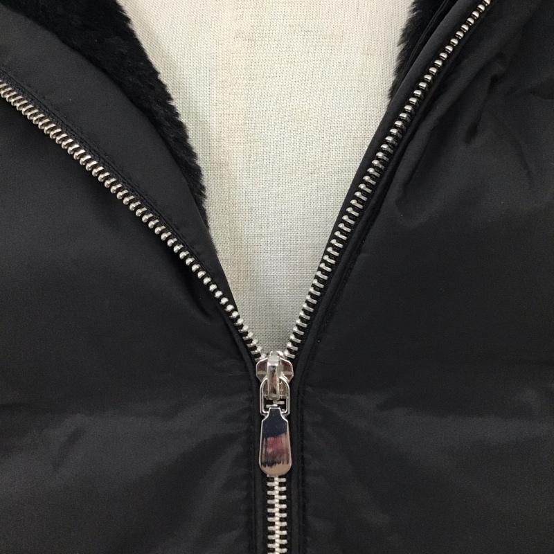 ザラ ZARA ジャケット、上着 ジャンパー、ブルゾン ジップアップジャケット アウター ダウンジャケット ショート丈 L 無地 黒 / ブラック / レディース USED 古着 中古 10118524
