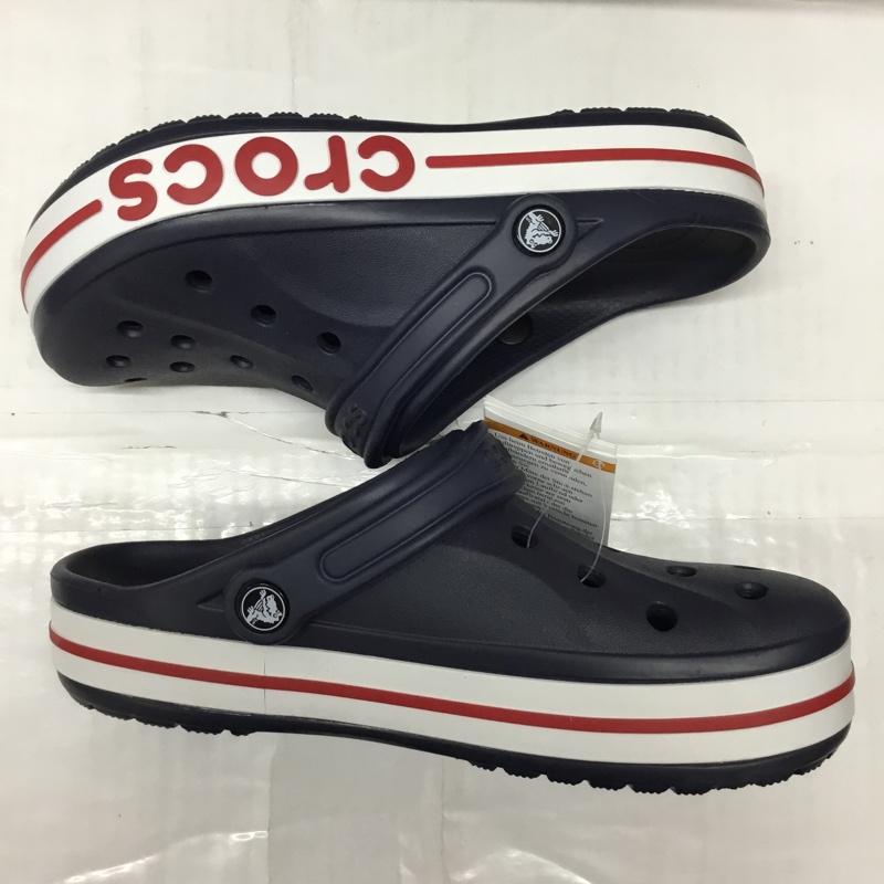 クロックス crocs サンダル サンダル 205089-4CC Bayaband Clog バヤバンド クロッグ 25cm 25.0cm ロゴ、文字 紺 / ネイビー / X 白 / ホワイト / X 赤 / レッド / メンズ USED 古着 中古 10111537