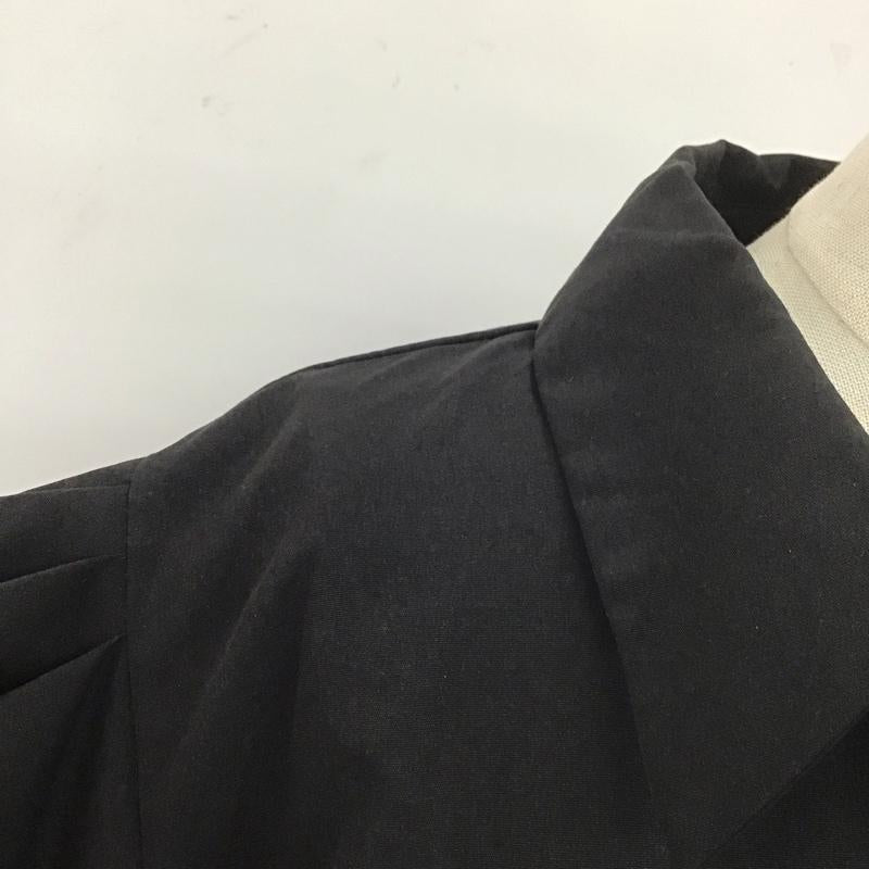 ザラ ZARA シャツ、ブラウス 長袖 8351 249 800 シャーリング XL 無地 黒 / ブラック / レディース USED 古着 中古 10112047