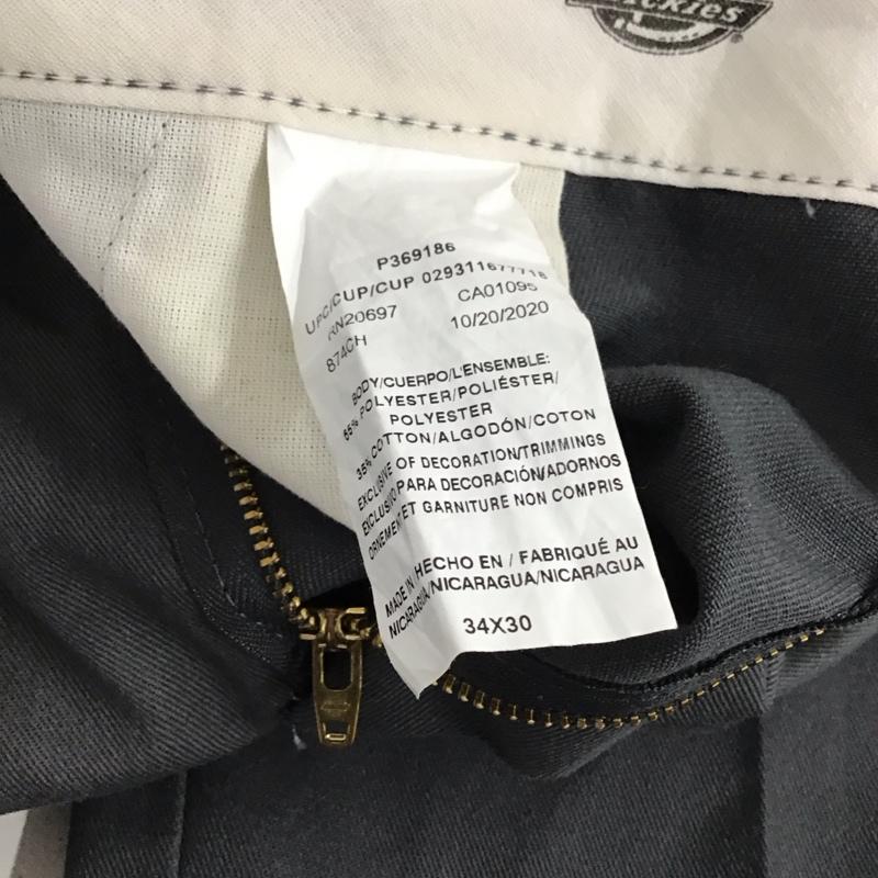 ディッキーズ Dickies パンツ ワークパンツ、ペインターパンツ ワイドパンツ カジュアルパンツ ワークパンツ 34インチ 無地 灰 / グレー / メンズ USED 古着 中古 10134572