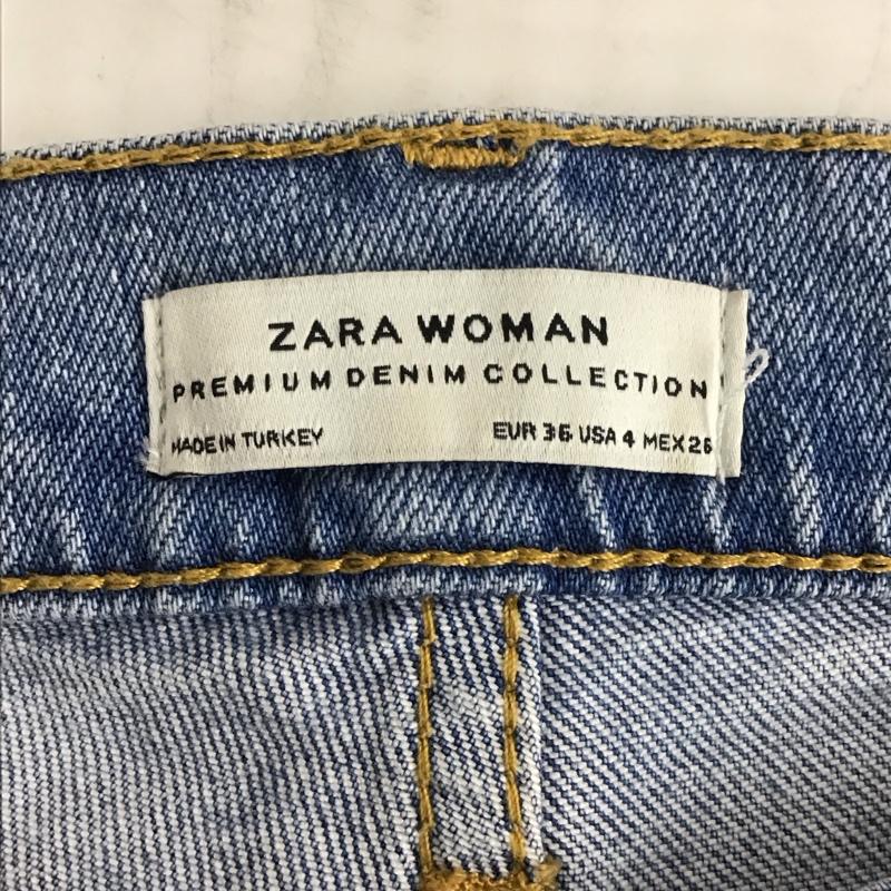 ザラウーマン ZARA WOMAN パンツ デニム、ジーンズ デニムパンツ スリムパンツ ストレッチパンツ ジーンズ 36 無地 インディゴ / インディゴ / レディース USED 古着 中古 10110458