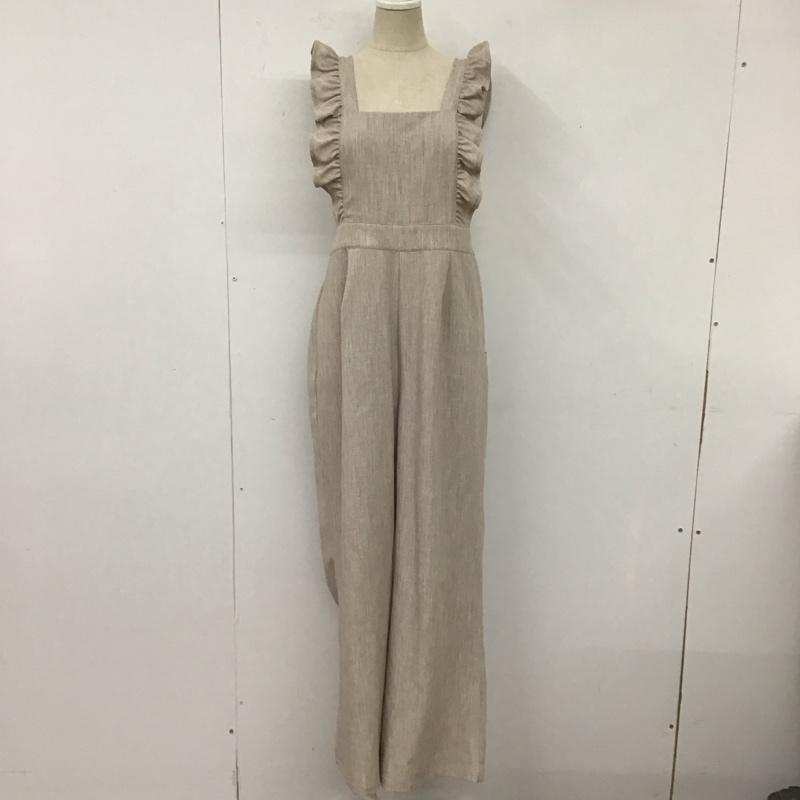 ダズリン dazzlin サロペット・オーバーオール サロペット、オーバーオール 022130301701 フリルバックリボンサロペット FREE 無地 茶 / ブラウン / レディース USED 古着 中古 10106979