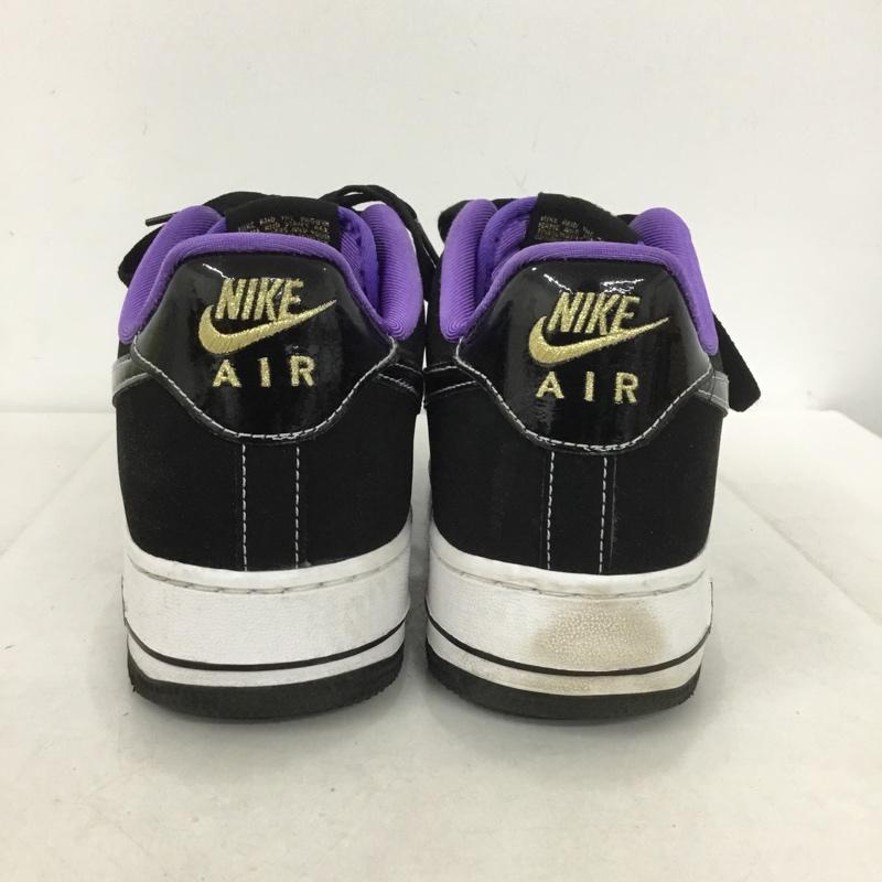 ナイキ NIKE スニーカー スニーカー DR9866-001 AIR FORCE 1 07 LV8 EMB 27cm 27.0cm ロゴ、文字 黒 / ブラック / X 白 / ホワイト / X 紫 / パープル / メンズ USED 古着 中古 10137853