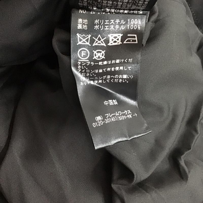 スピック&スパン Spick & Span ワンピース ロングスカート 長袖ロングワンピース フレアスカート 総柄 38 プリント 黒 / ブラック / レディース USED 古着 中古 10147901