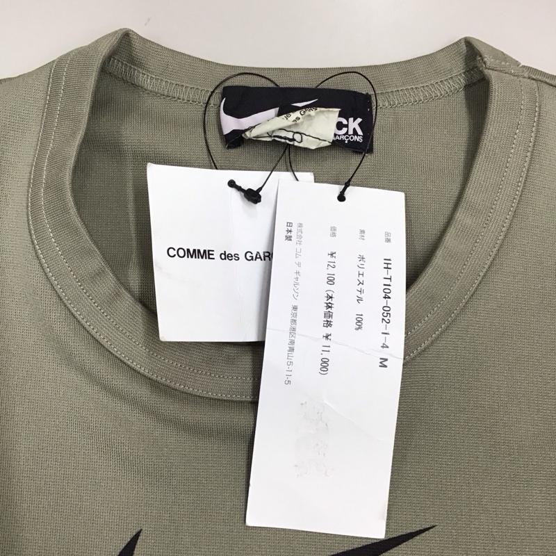 ブラックコムデギャルソン BLACK COMME des GARCONS Tシャツ 半袖 1h-t104 NIKE 半袖カットソー プリントTシャツ スポーツウェア M プリント カーキ / カーキ / メンズ USED 古着 中古 10122685