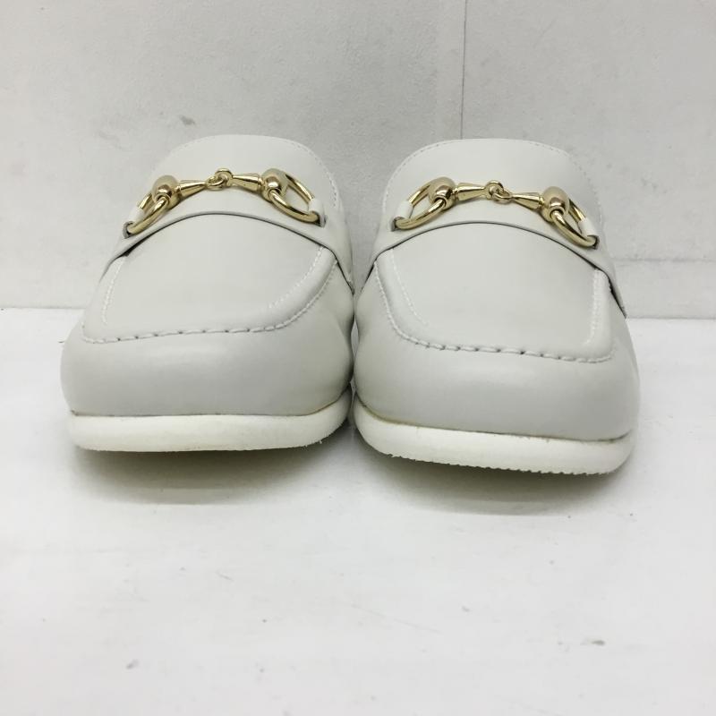 ヨースケ YOSUKE ローファー ローファー 25.0cm 無地 白 / ホワイト / レディース USED 古着 中古 10138995