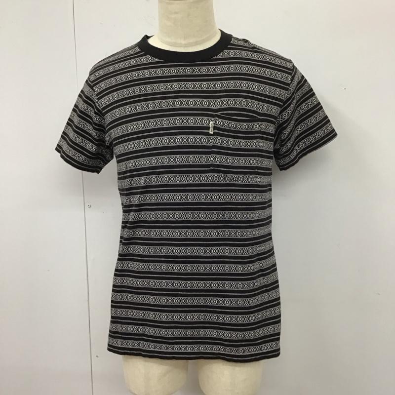 クーティー COOTIE Tシャツ 半袖 半袖カットソー プリントTシャツ クルーネックカットソー L プリント 白 / ホワイト / X 黒 / ブラック /  メンズ USED 古着 中古 10113143