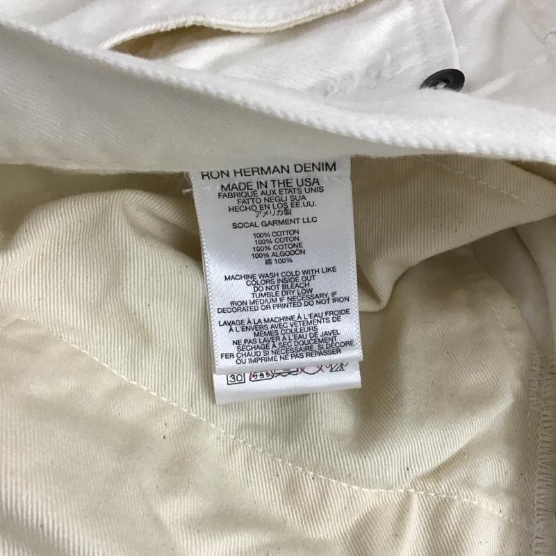ロンハーマン Ron Herman パンツ デニム、ジーンズ デニムパンツ スリムパンツ ダメージジーンズ 28インチ ダメージ加工 白 / ホワイト / メンズ USED 古着 中古 10117848