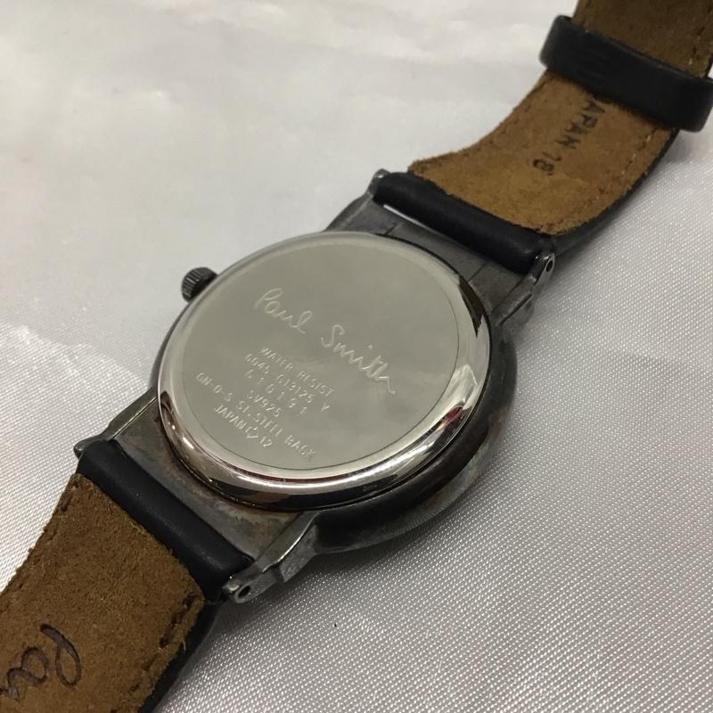 ポールスミス Paul Smith 腕時計 アナログ(クォーツ式) 6045-G13125 ロゴ、文字 黒 / ブラック / X 銀 / シルバー / メンズ USED 古着 中古 10115449