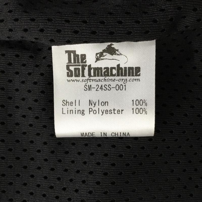 ソフト・マシーン SOFTMACHINE ジャケット、上着 ジャンパー、ブルゾン SM-24SS-001 ナイロンジャケット カジュアルジャケット アウター XL ロゴ、文字 黒 / ブラック / メンズ USED 古着 中古 10110064
