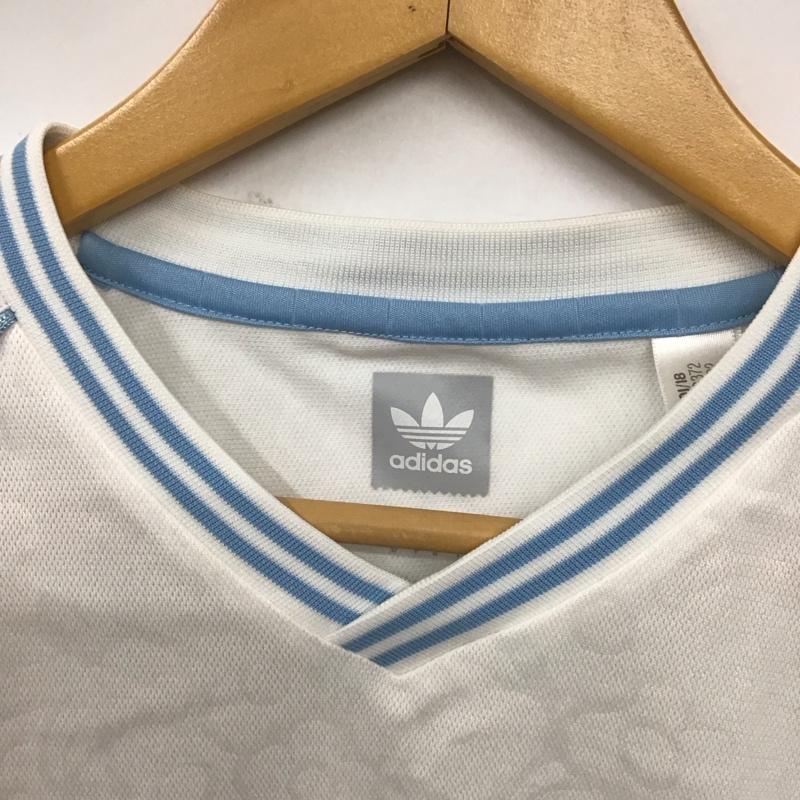 アディダス adidas Tシャツ 半袖 cw3372 MarkGonzale KROOKEDJERSEY 半袖カットソー スポーツウェア S ロゴ、文字 白 / ホワイト / メンズ USED 古着 中古 10128637