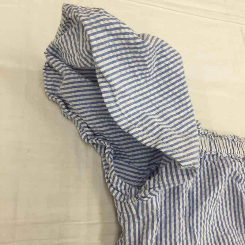 ロペピクニック ROPE PICNIC カットソー 半袖 36 ストライプ 青 / ブルー / レディース USED 古着 中古 10139442