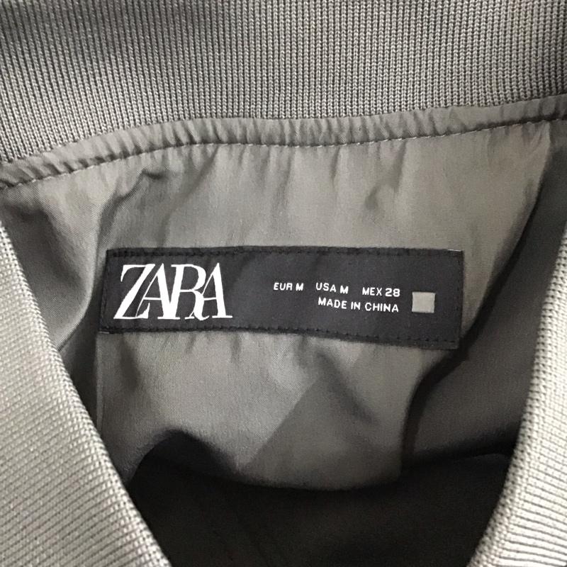 ザラ ZARA ジャケット、上着 ジャンパー、ブルゾン ジップアップジャケット アウター カジュアルジャケット M 無地 灰 / グレー / レディース USED 古着 中古 10118511