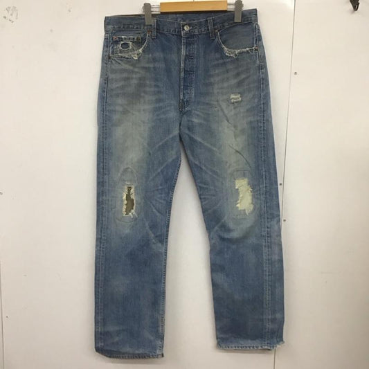 リーバイストラウスアンドコー Levi Strauss & co. パンツ デニム、ジーンズ デニムパンツ ワイドパンツ カジュアルパンツ 36インチ ダメージ加工 インディゴ / インディゴ /  メンズ USED 古着 中古 10126815