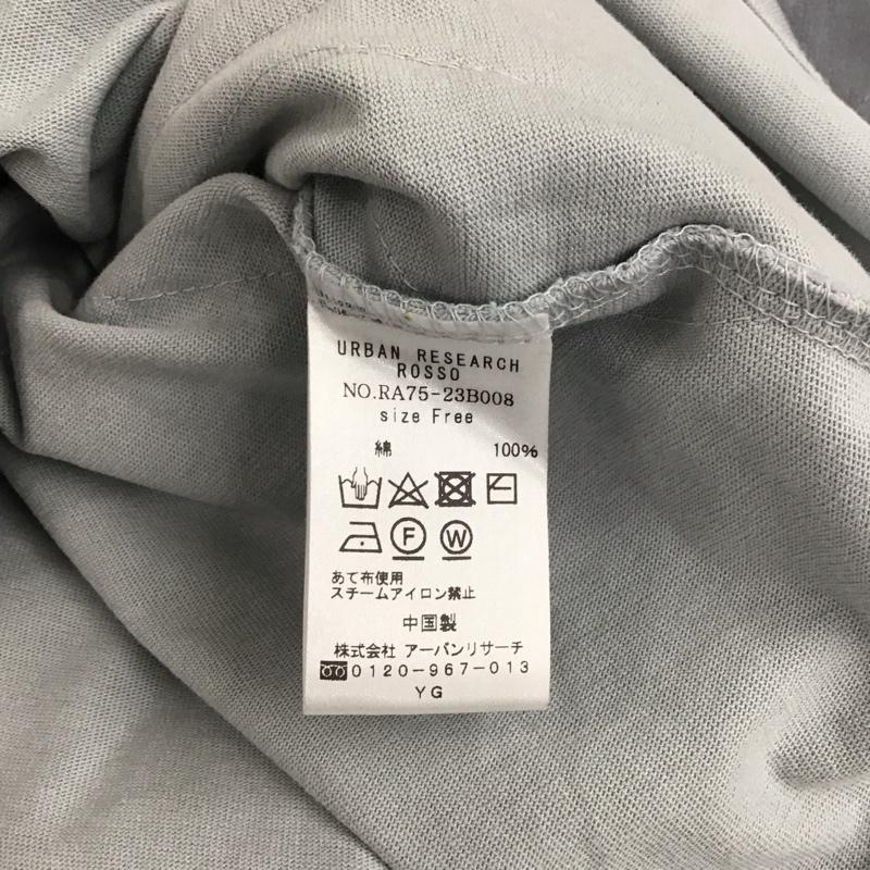 ロッソ ROSSO カットソー 半袖 RA75-23B008 袖フリル FREE 無地 水色 / ライトブルー /  レディース USED 古着 中古 10114094