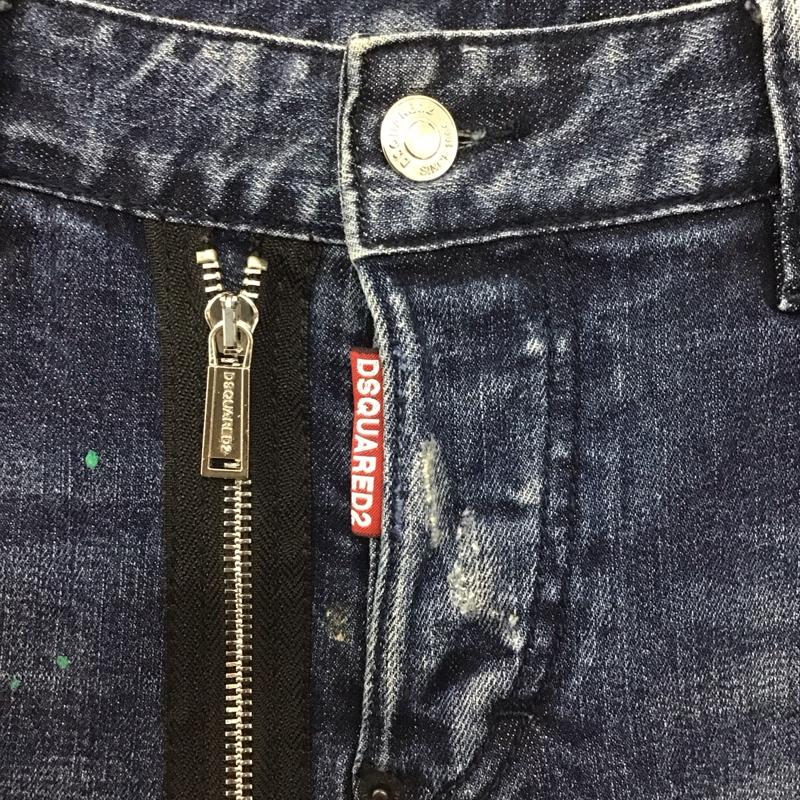 ディースクエアード2 DSQUARED2 パンツ デニム、ジーンズ デニムパンツ スリムパンツ ストレッチパンツ ジーンズ 29インチ 無地 インディゴ / インディゴ /  メンズ USED 古着 中古 10123907