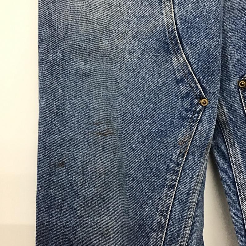 カーハート Carhartt パンツ デニム、ジーンズ デニムパンツ スリムパンツ カジュアルパンツ ロゴ、文字 インディゴ / インディゴ / メンズ USED 古着 中古 10137002
