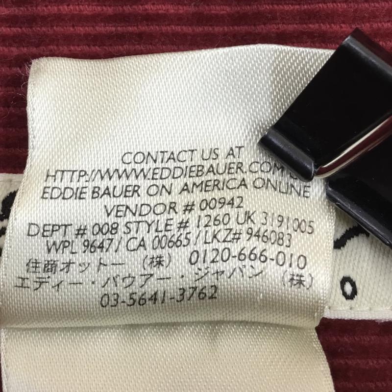 エディーバウアー Eddie Bauer シャツ、ブラウス 長袖 ハーフジップ コーデュロイシャツ M 無地 赤 / レッド / メンズ USED 古着 中古 10137795