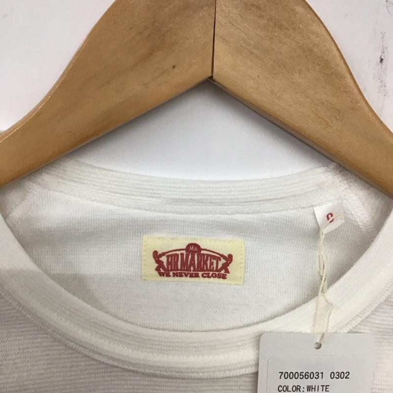 ハリウッドランチマーケット H.R MARKET Tシャツ 半袖 0 ロゴ、文字 白 / ホワイト / レディース USED 古着 中古 10135079