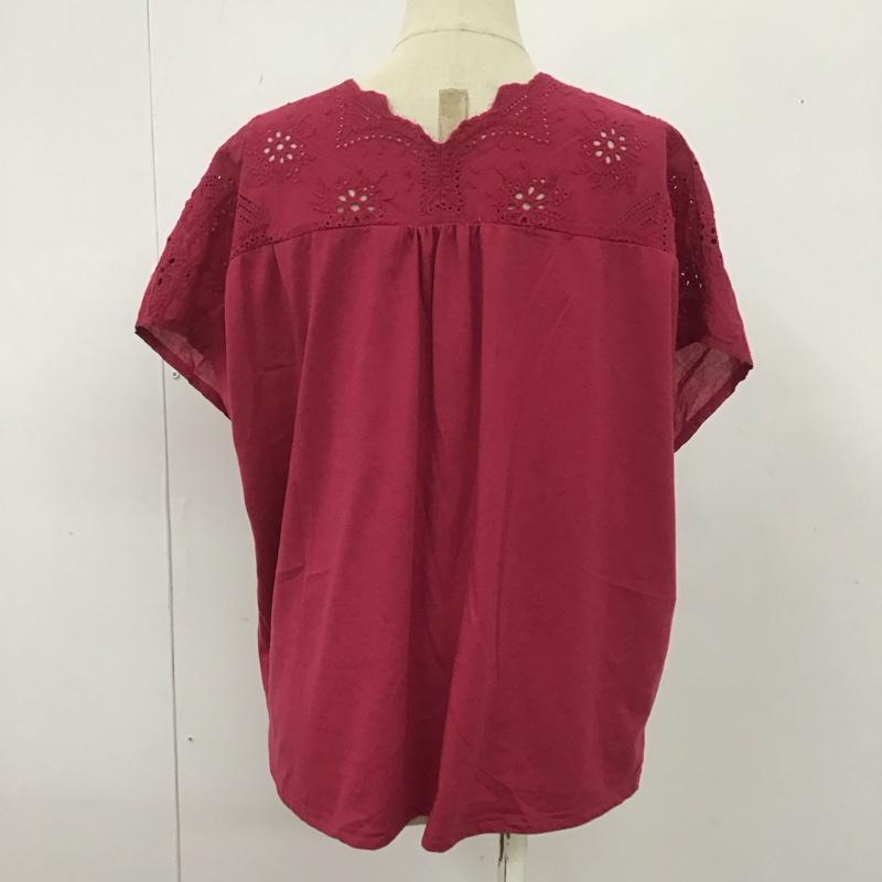 サマンサモスモスブルー Samansa Mos2 blue カットソー 半袖 1706715 フレンチスリーブ FREE 刺繍 ボルドー / ボルドー /  レディース USED 古着 中古 10109057