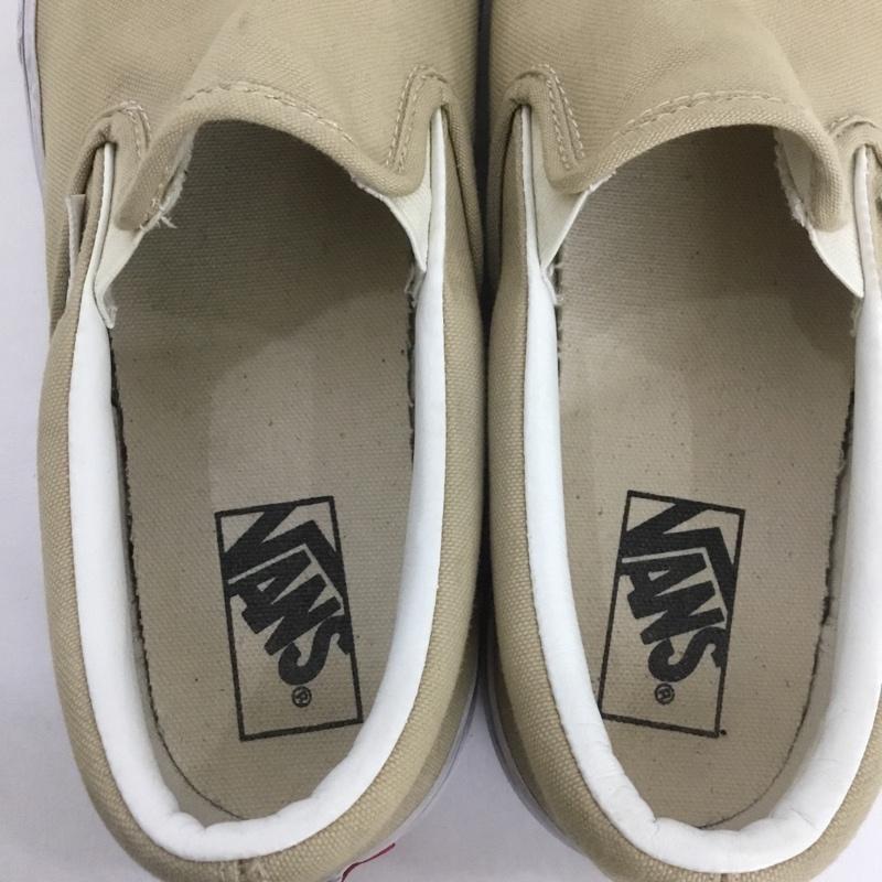 バンズ VANS スリッポン スリッポン V98CLA SLIP ON スニーカー 26.5cm 26.5cm ロゴ、文字 ベージュ / ベージュ / X 白 / ホワイト / メンズ USED 古着 中古 10126566