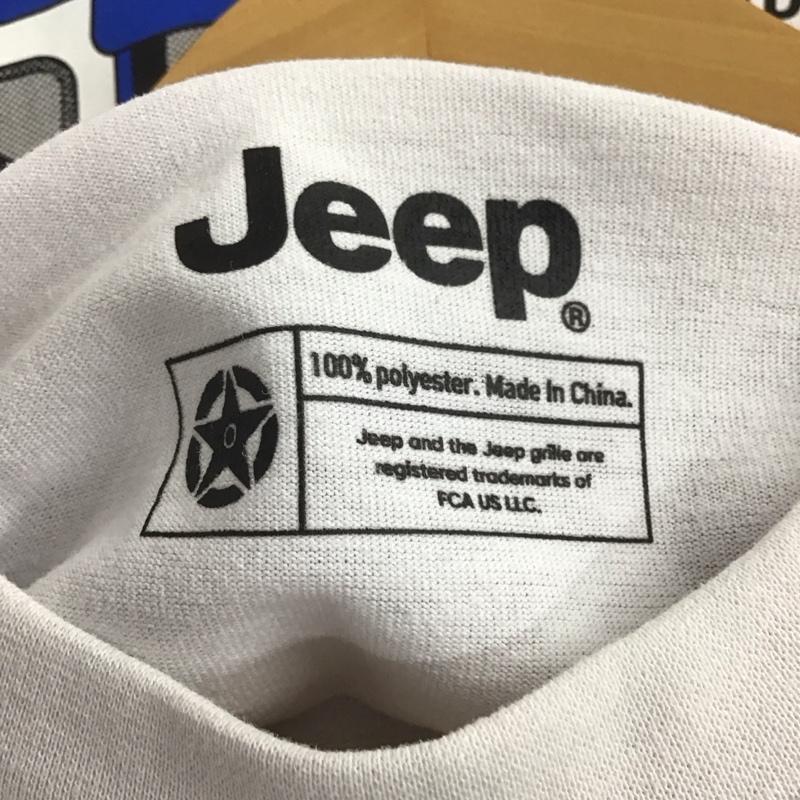 ジープ Jeep Tシャツ 半袖 半袖カットソー プリントTシャツ クルーネックカットソー 0 プリント 白 / ホワイト / メンズ USED 古着 中古 10148324
