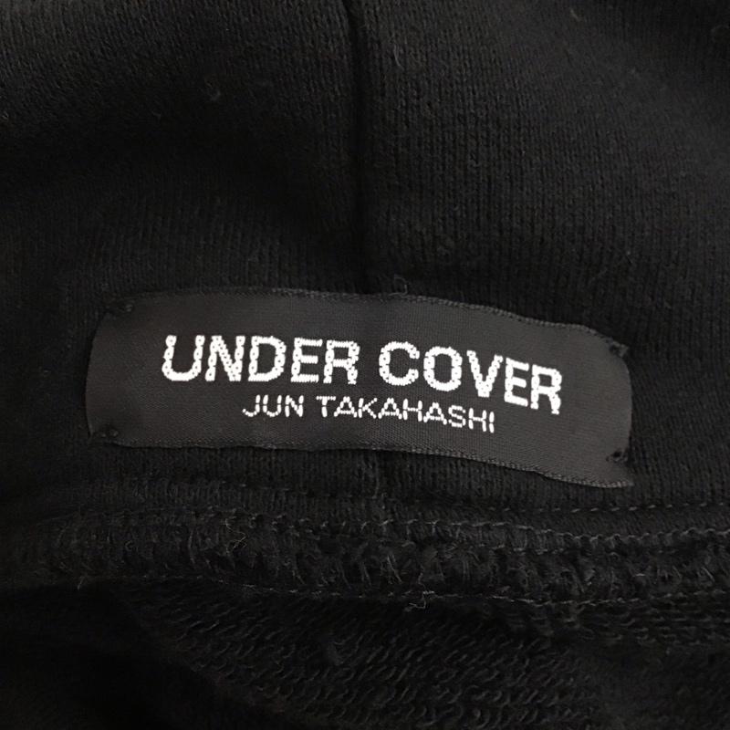 アンダーカバー UNDERCOVER パーカー 長袖 mux9805-03 バックプリント プルオーバーパーカー 長袖スウェット 5 ロゴ、文字 黒 / ブラック /  メンズ USED 古着 中古 10124946