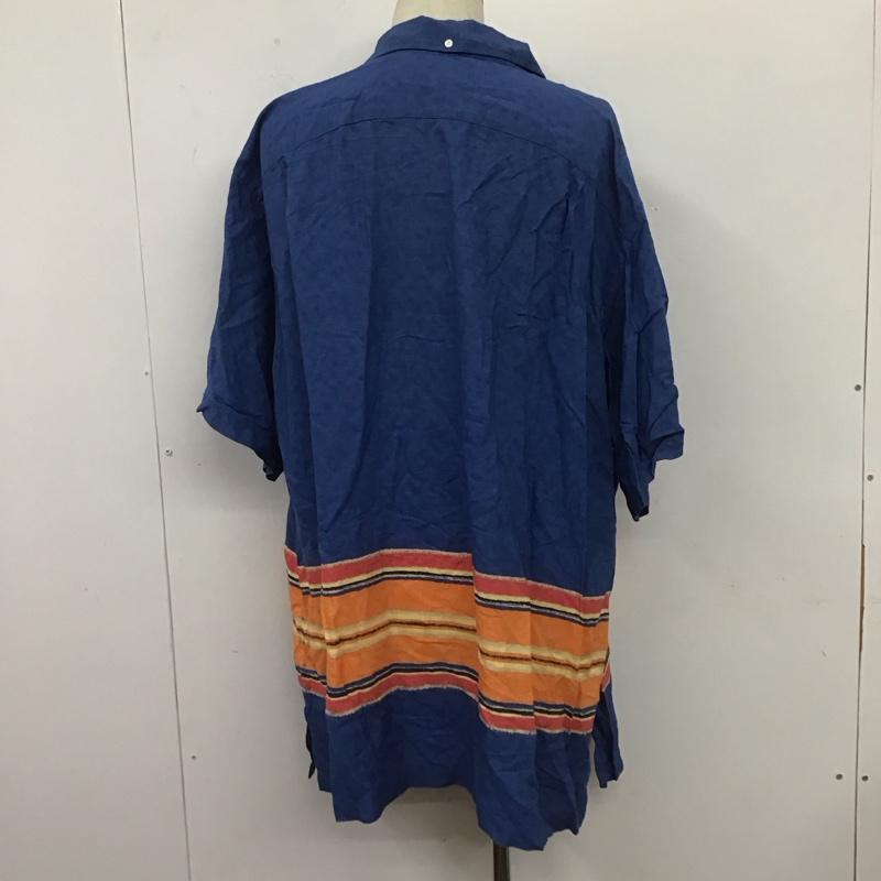 ラルフローレン RALPHLAUREN シャツ、ブラウス 半袖 半袖シャツ カラーシャツ 半袖カットソー アロハシャツ XXL プリント 青 / ブルー / メンズ USED 古着 中古 10106355