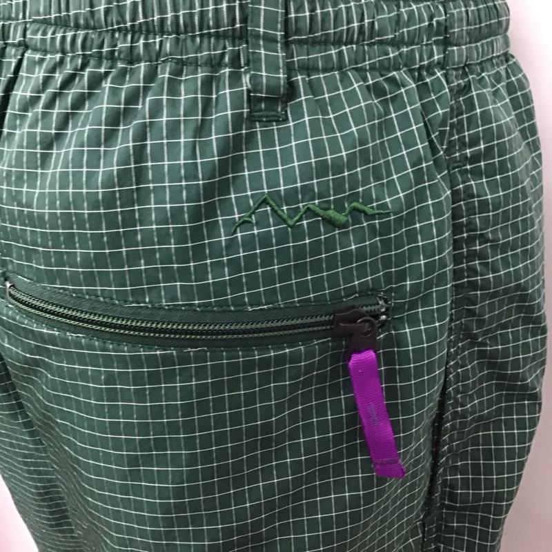 マナスタッシュ MANASTASH ボトムス ボトムス 7196036 リップストップ ナイロンパンツ L チェック 緑 / グリーン / メンズ USED 古着 中古 10119164