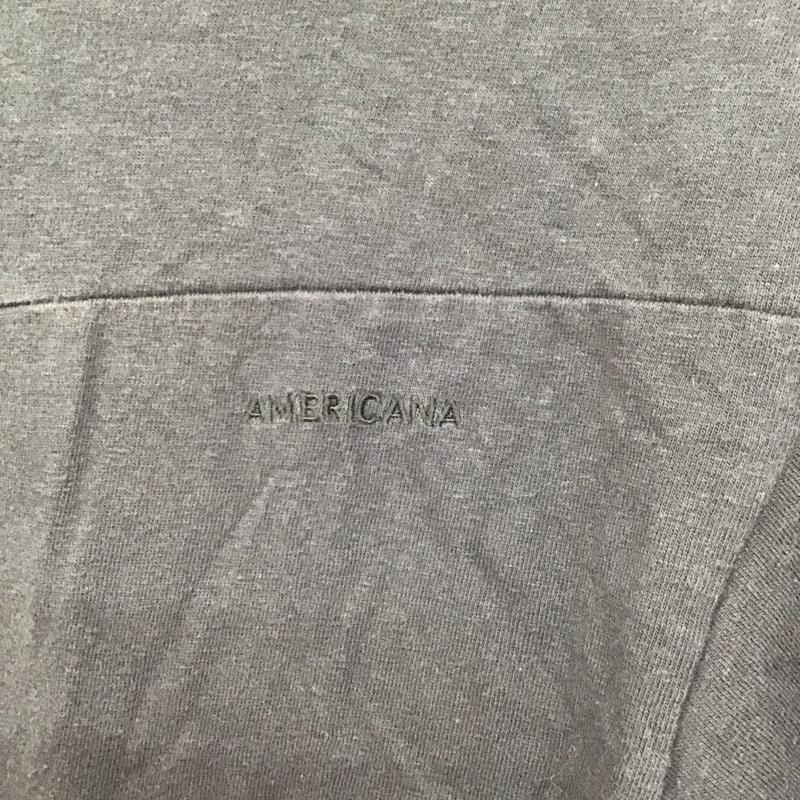 アメリカーナ AMERICANA Tシャツ 半袖 半袖カットソー プリントTシャツ クルーネックカットソー ロゴ、文字 黒 / ブラック / レディース USED 古着 中古 10128958