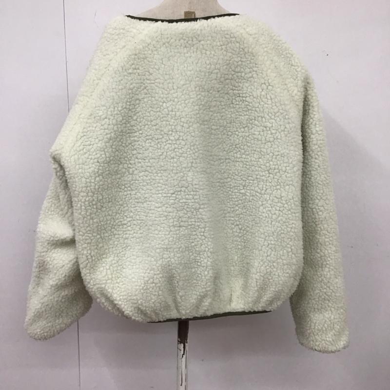 レイカズン Ray Cassin ジャケット、上着 ジャンパー、ブルゾン ジップアップジャケット ジャンパー ノーカラージャケット リバーシブル アウター FREE 無地 カーキ / カーキ / レディース USED 古着 中古 10119450