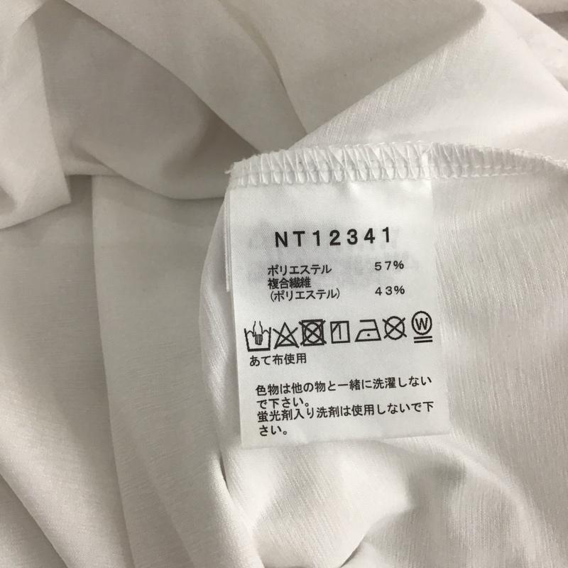 ザノースフェイス THE NORTH FACE カットソー 長袖 nt12341 長袖カットソー プリントTシャツ クルーネックカットソー L 無地 白 / ホワイト / メンズ USED 古着 中古 10136566
