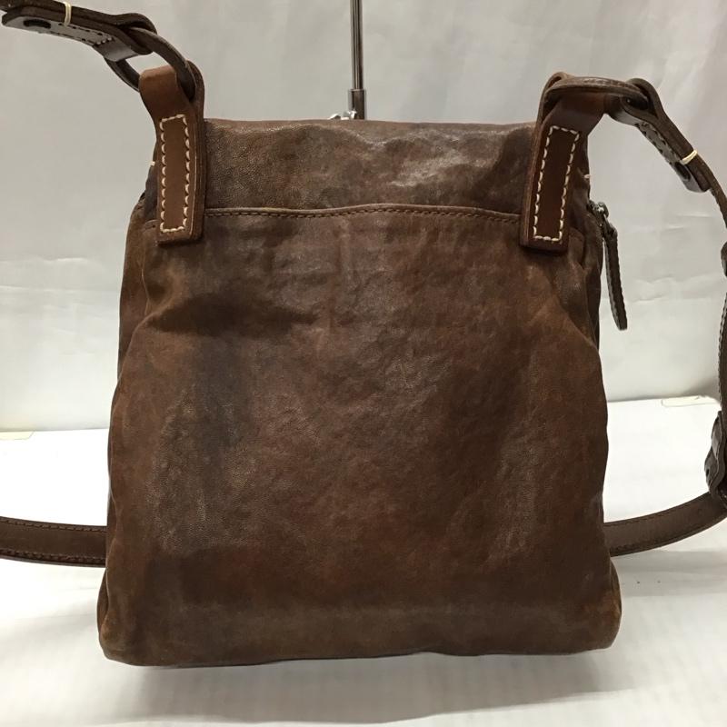 ゲンテン genten ショルダーバッグ ショルダーバッグ レザー 無地 茶 / ブラウン / レディース USED 古着 中古 10115446