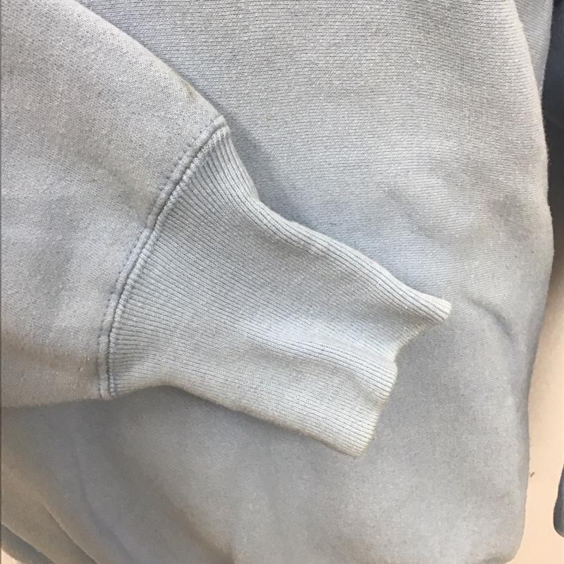 チャンピオン Champion トレーナー 長袖 スウェット 裏起毛 L ワンポイント 水色 / ライトブルー / メンズ USED 古着 中古 10111859