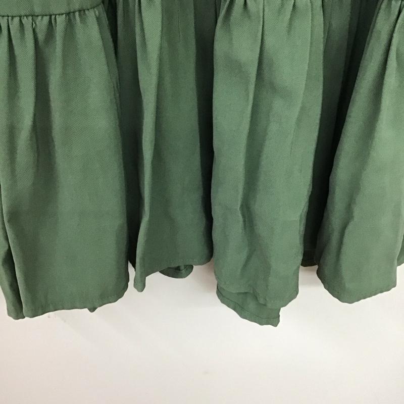 ザラ ZARA ワンピース ミニスカート XS 無地 緑 / グリーン /  レディース USED 古着 中古 10133330