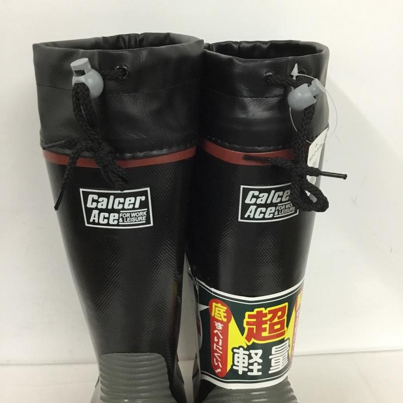 古着 USED シューズ シューズ カルサーエース 安全長靴 福山ゴム 3L 作業用長靴 3L ロゴ、文字 黒 / ブラック / メンズ USED 古着 中古 10128224