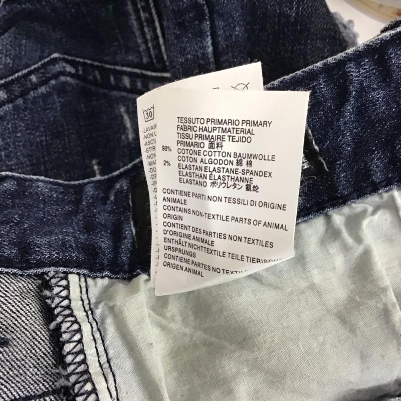 ディースクエアード2 DSQUARED2 パンツ デニム、ジーンズ デニムパンツ スリムパンツ ストレッチパンツ ジーンズ 29インチ 無地 インディゴ / インディゴ /  メンズ USED 古着 中古 10123907