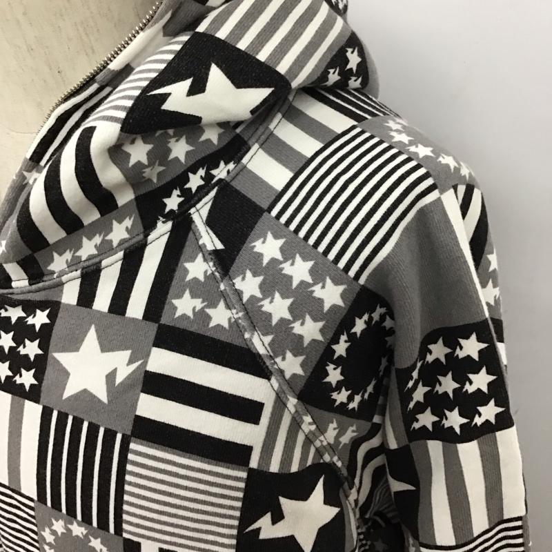 アベイシングエイプ A BATHING APE パーカー 長袖 長袖パーカー フード付きパーカー プリントスウェット トレーナー L ロゴ、文字 白 / ホワイト / X 黒 / ブラック / X 灰 / グレー / メンズ USED 古着 中古 10109784