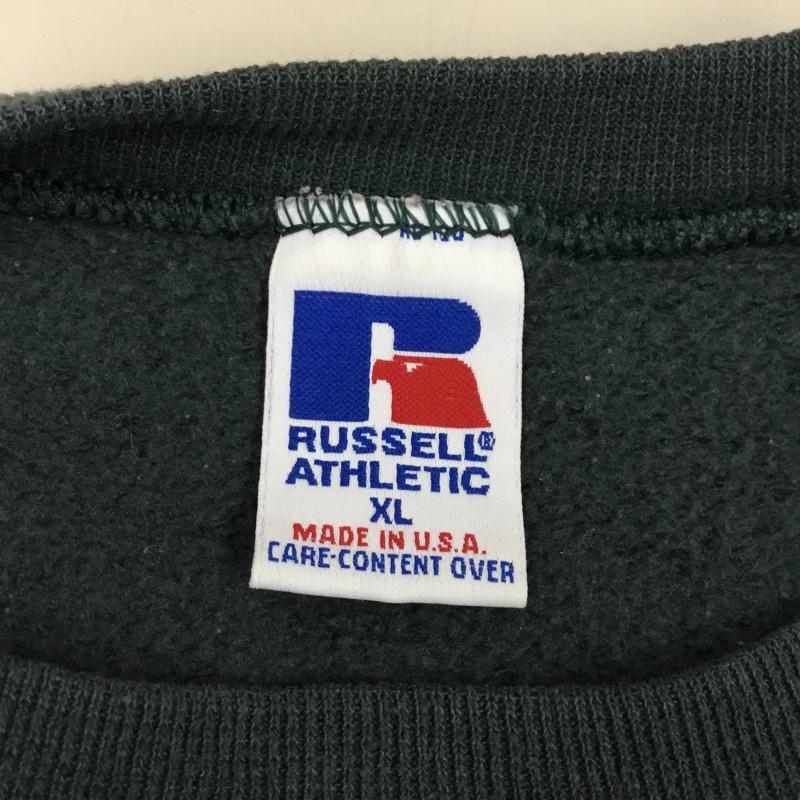 ラッセルアスレティック Russell Athletic トレーナー 長袖 XL 無地 緑 / グリーン / メンズ USED 古着 中古 10109619