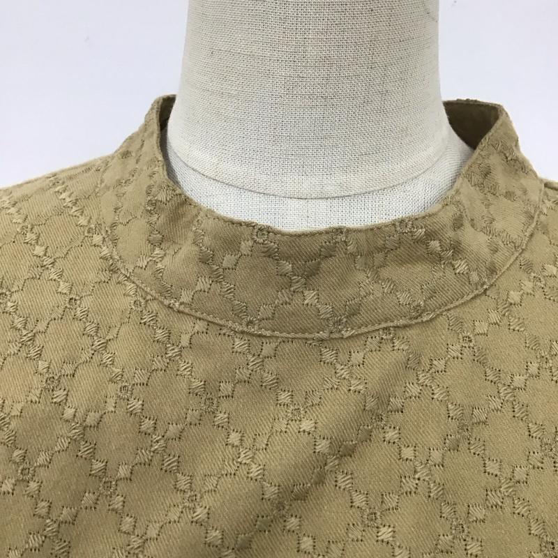 スタディオクリップ studio CLIP シャツ、ブラウス 長袖 長袖シャツ スタンドカラーシャツ カジュアルシャツ FREE 刺繍 茶 / ブラウン / レディース USED 古着 中古 10123928