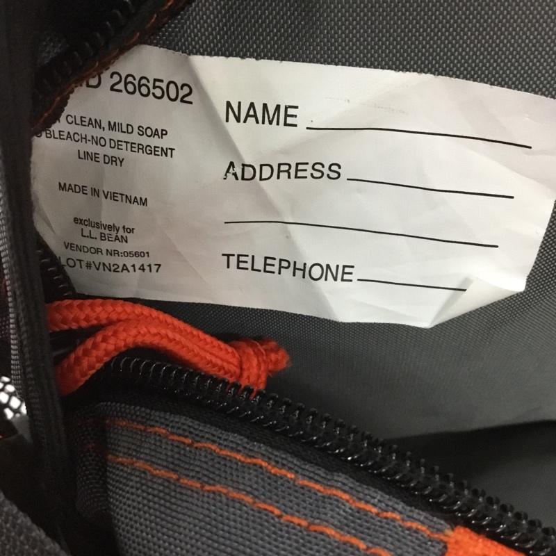 エルエルビーン L.L.Bean ウエストバッグ ウエストバッグ ID266502 ボディバッグ ロゴ、文字 橙 / オレンジ / X 灰 / グレー / メンズ USED 古着 中古 10132112
