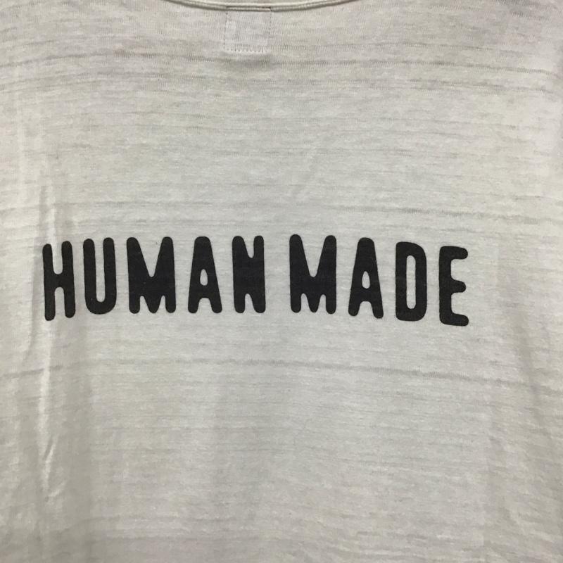 ヒューマンメード HUMAN MADE Tシャツ 半袖 半袖カットソー プリントTシャツ クルーネックカットソー L ロゴ、文字 白 / ホワイト / メンズ USED 古着 中古 10137343